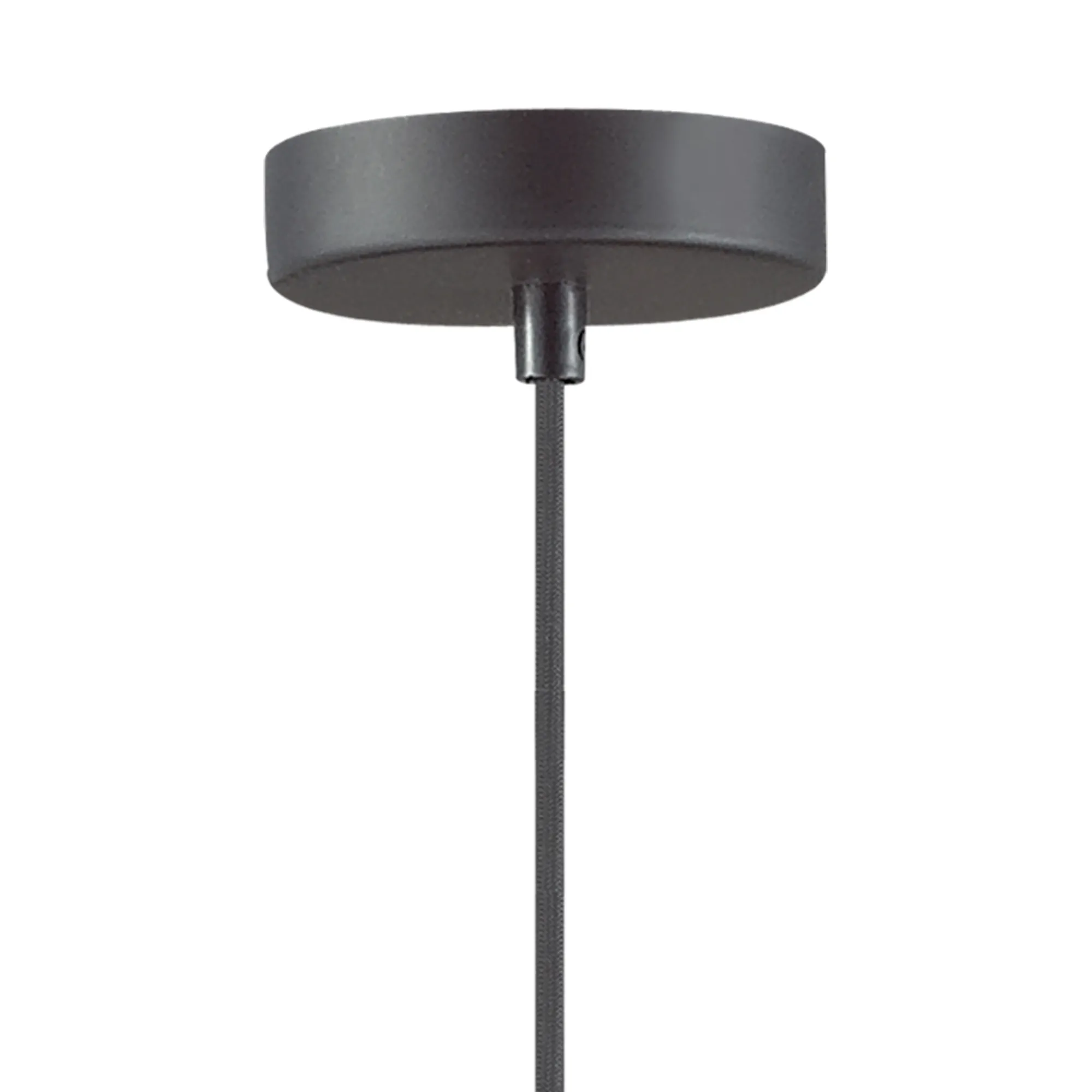 Dreifa 1.5m Single Pendant, 1 x E27, Gun Metal/Black Braided Cable (Maximum Load 1.5kg) D0171  Deco Dreifa Pendant